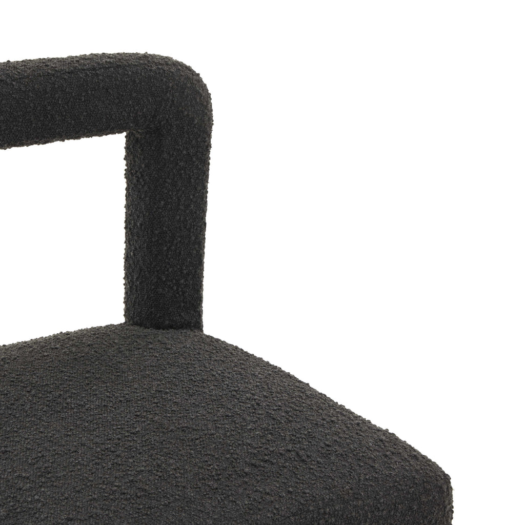 Black Boucle Dining Chair R40966