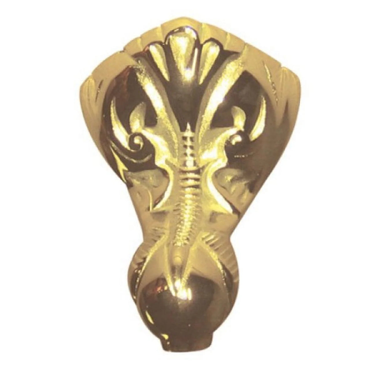 4 Piece Copper Tub Feet Polished Brass E740539