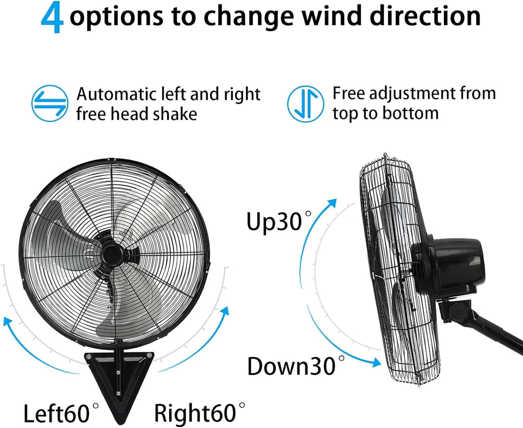 20 Inch 3-Speed High Velocity Wall Mount Fan P752030
