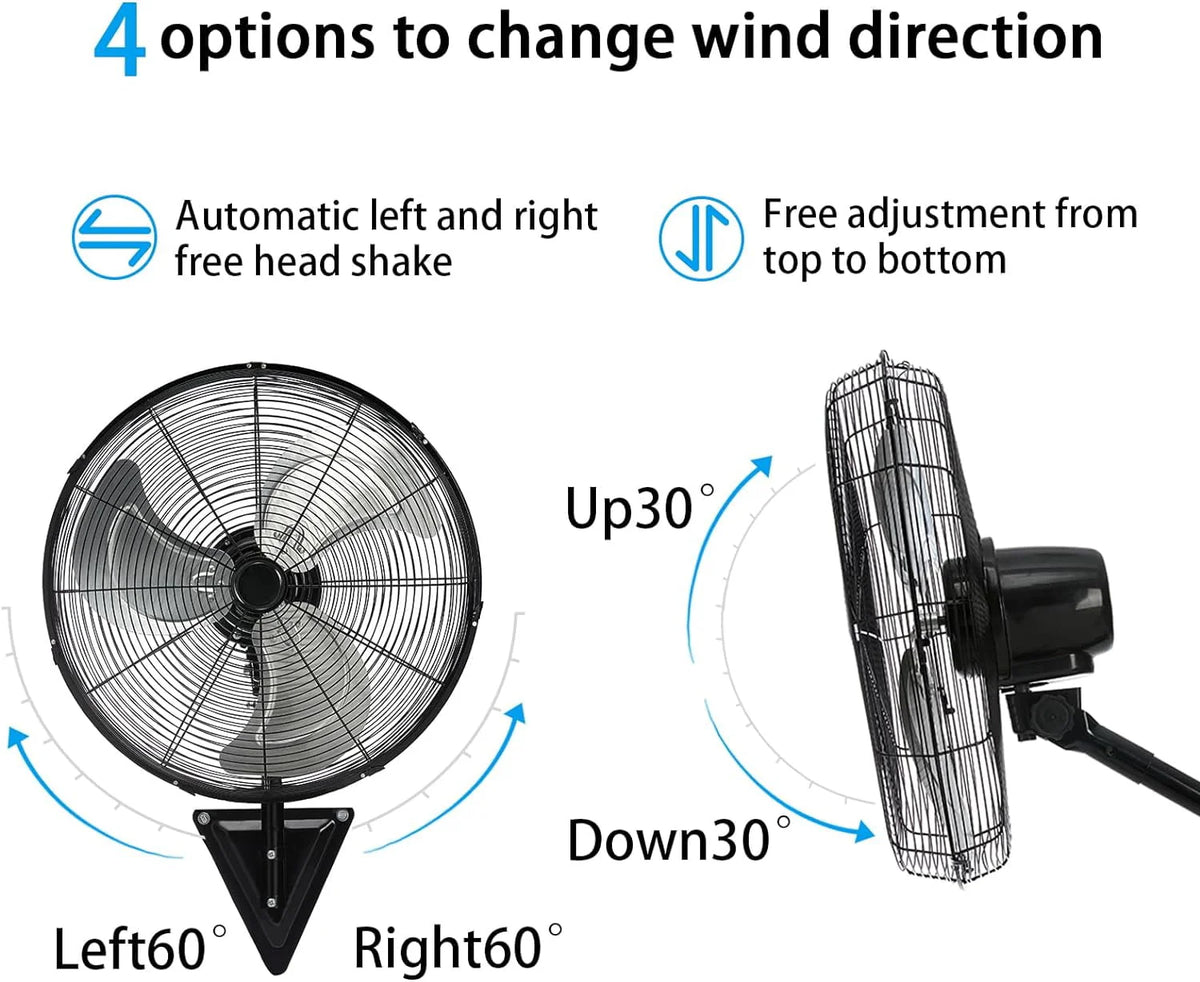 20 Inch 3-Speed High Velocity Wall Mount Fan P752030