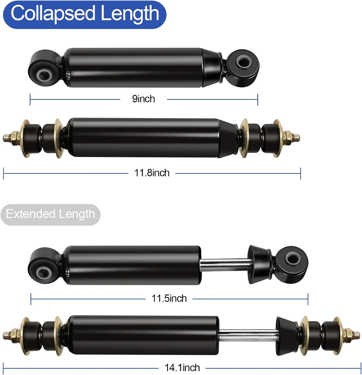 Front and Rear Shock Absorbers 4pcs X1548