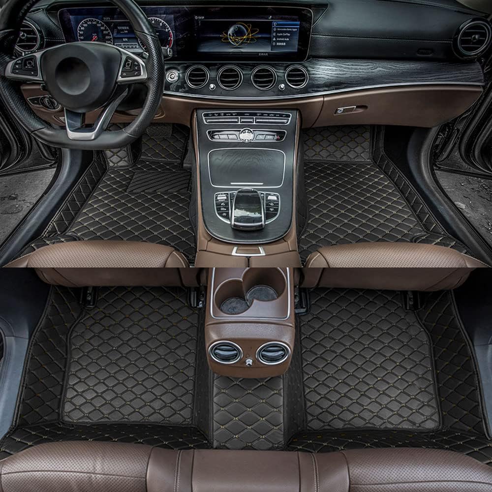All Weather Non-Slip Leather Car Floor Liners E8061