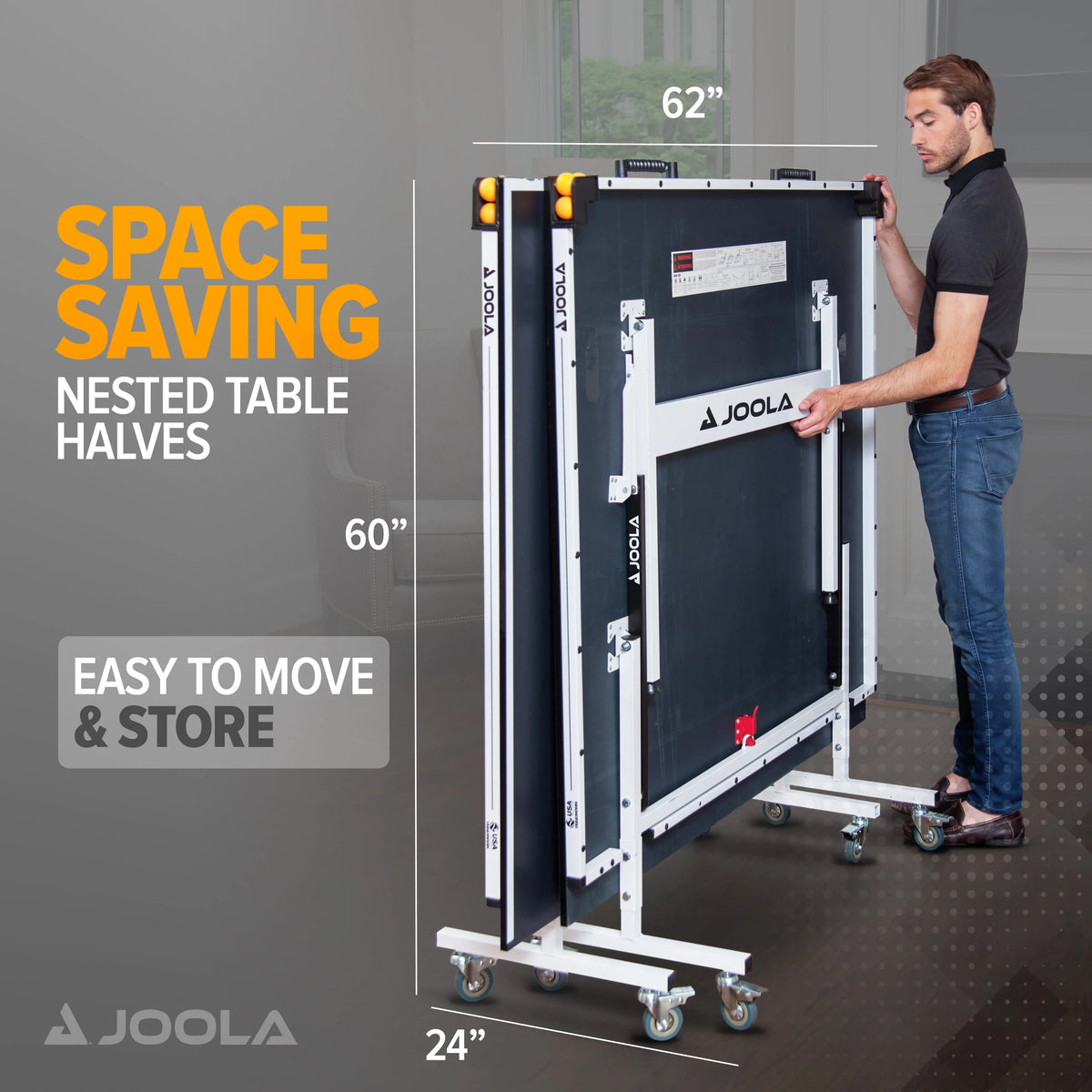 Official Size 2-Piece Indoor Table Tennis Table I175164