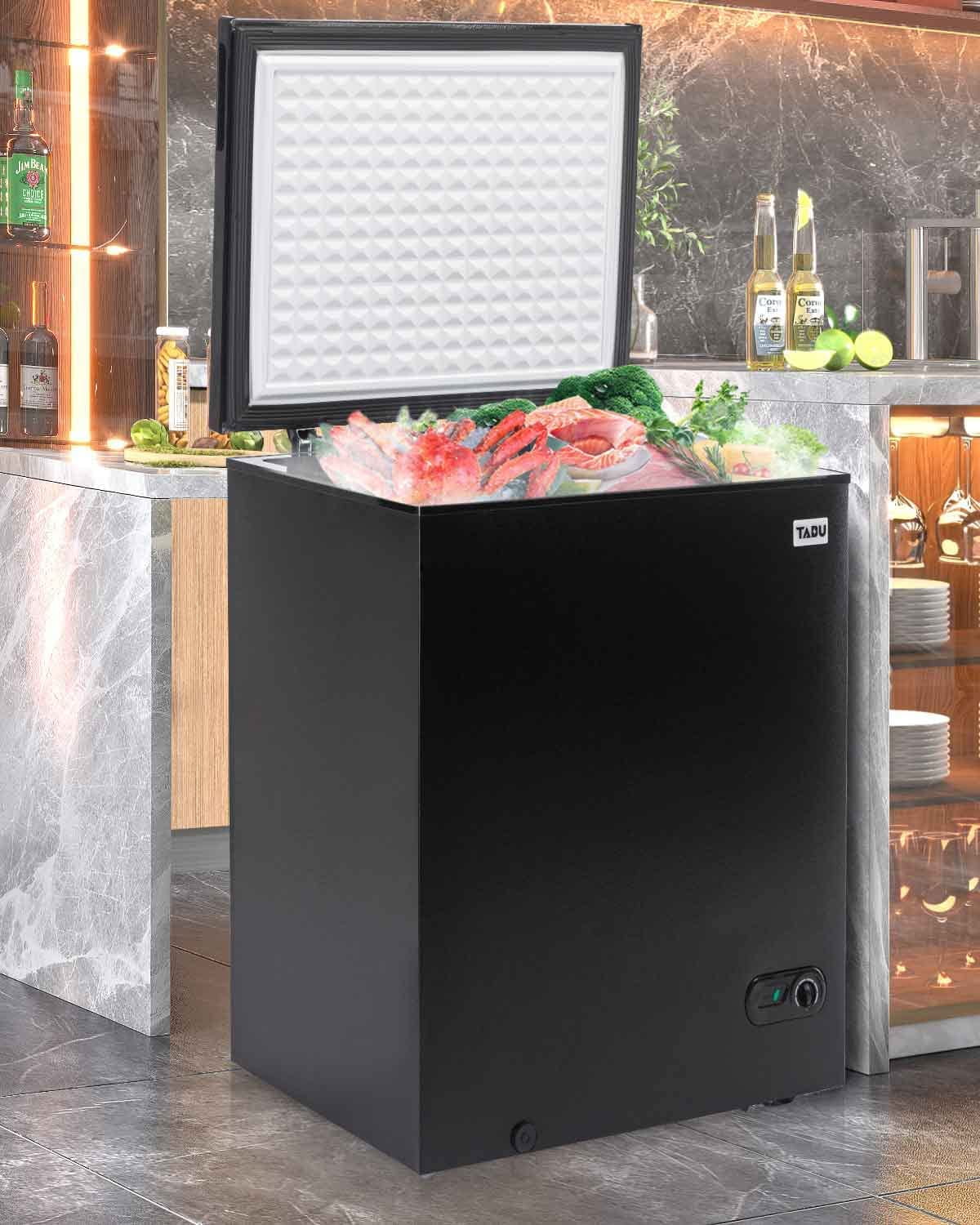 10.0 Cu Ft Black Chest Freezer with Removable Basket Z573287