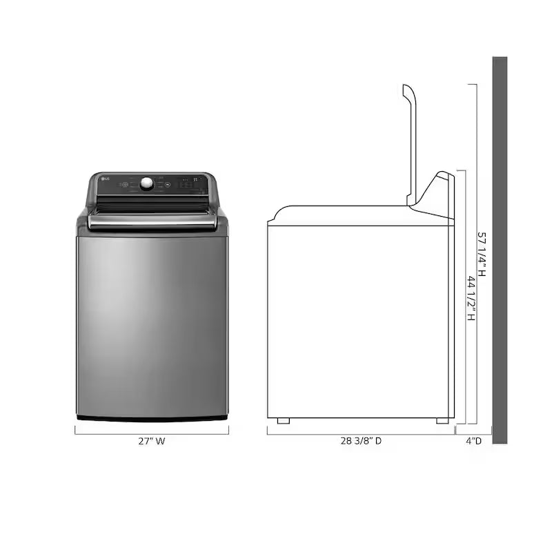 5.3 cu. ft. Top Load Washer with 4-way Agitator J694