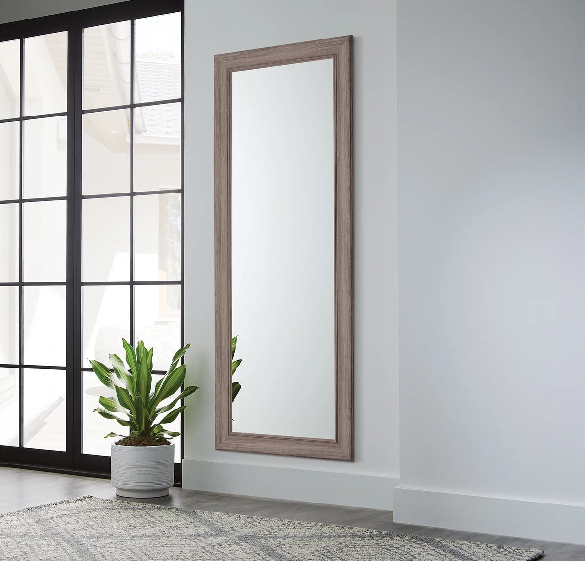 27 x 70 Rectangular Full Length Gray Mirror Z637