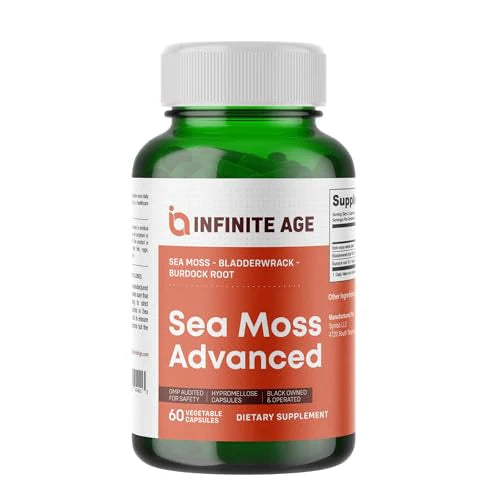 1250mg Sea Moss Advanced Superfood 60 Capsules W72734