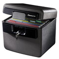 Fire-Resistant Water-Resistant Key Lock Safe Box 0.65 cu. ft. W60189