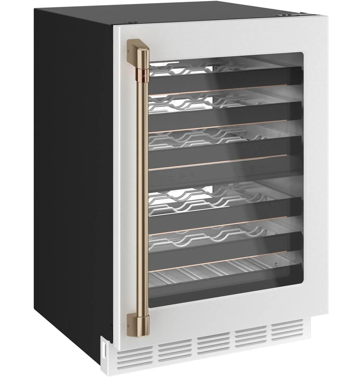 46 Bottle Built-in Matte White Wine Center V56698
