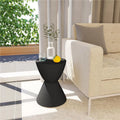 Black Round Side Table O150