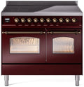 Burgundy Induction Range with Electric Oven B4817
