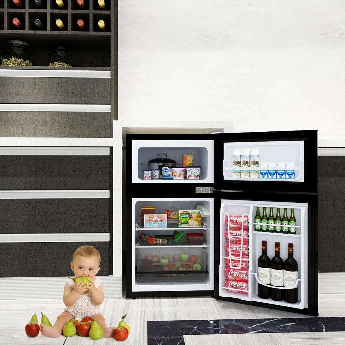 Compact Refrigerator 3.2 cu ft. Grey J138428
