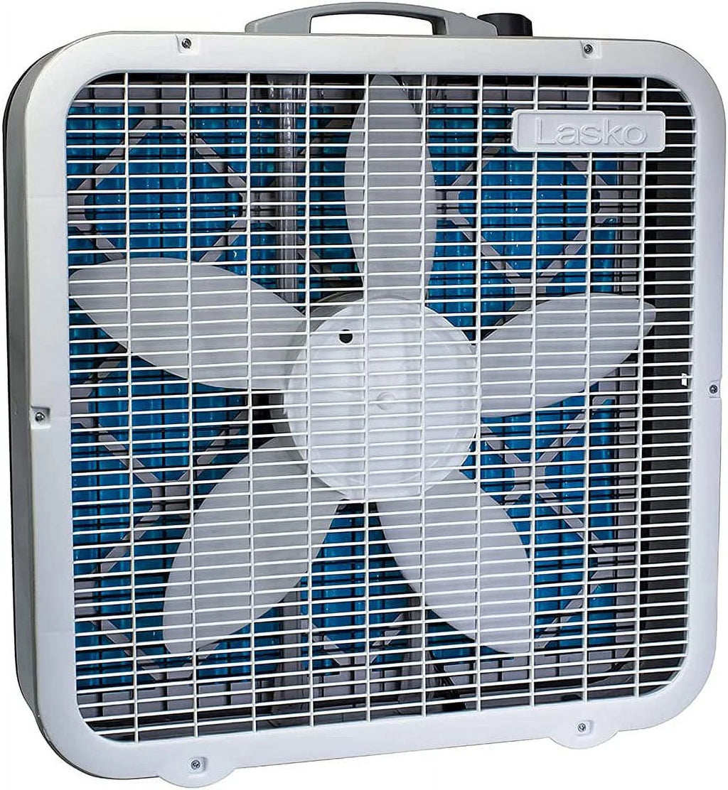 White 3 Speed Air Purifier Box Fan 2 Pack I839492