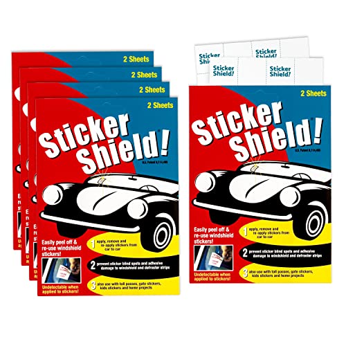 Windshield Sticker Applicator 4 inch x 6 inch Sheets Pack of 2 H304358