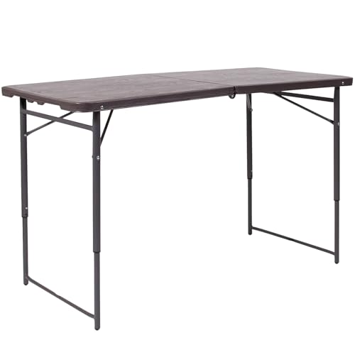 6' White Rectangular Plastic Folding Table V13969