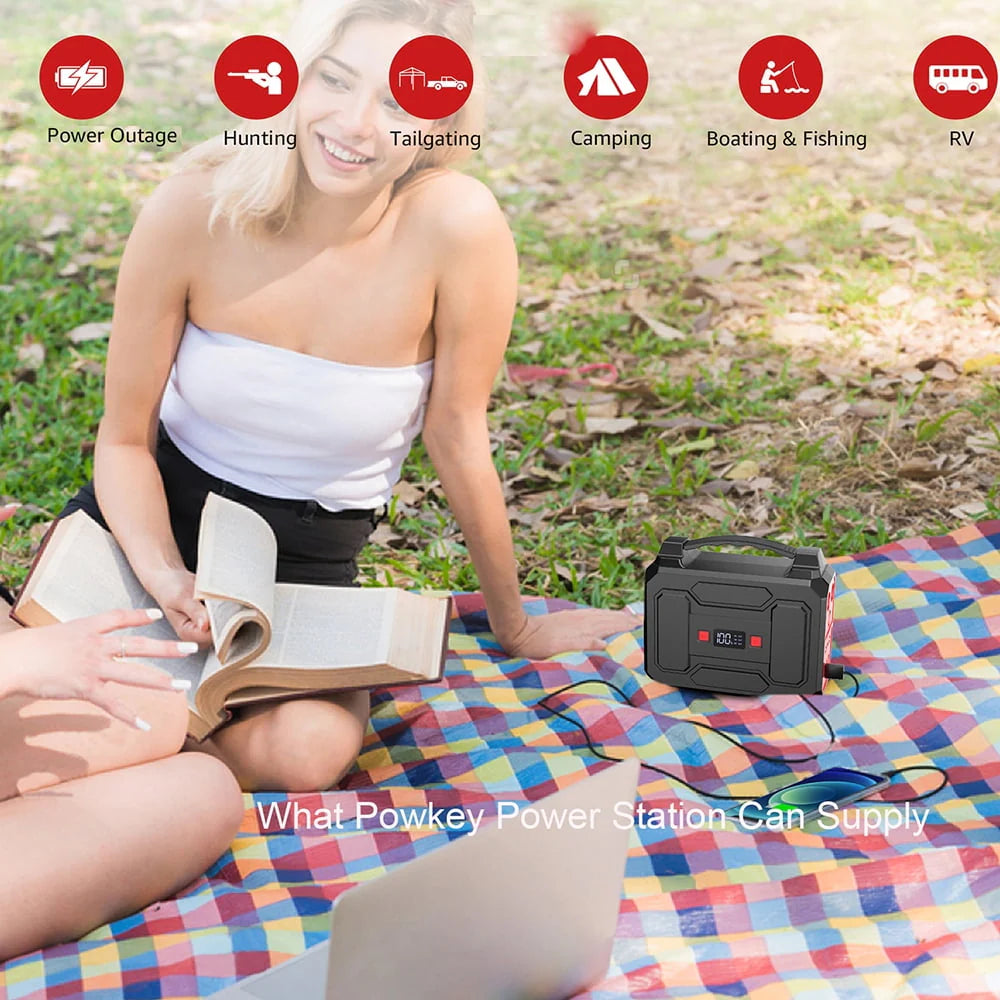 Portable Power Bank 146Wh AC 100W Black X247362