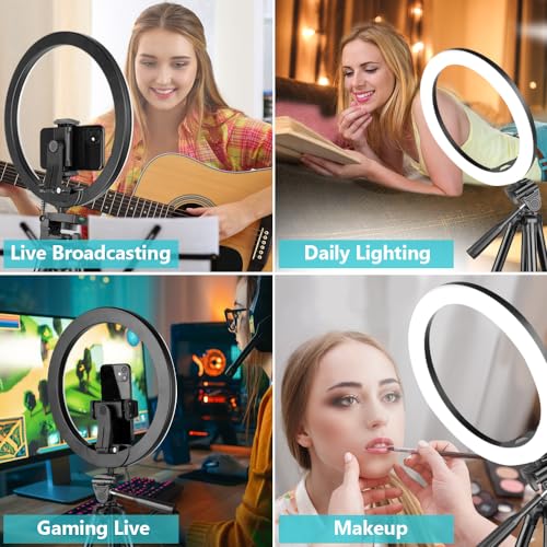 10'' Ring Light with 50'' Extendable Tripod Stand T58623