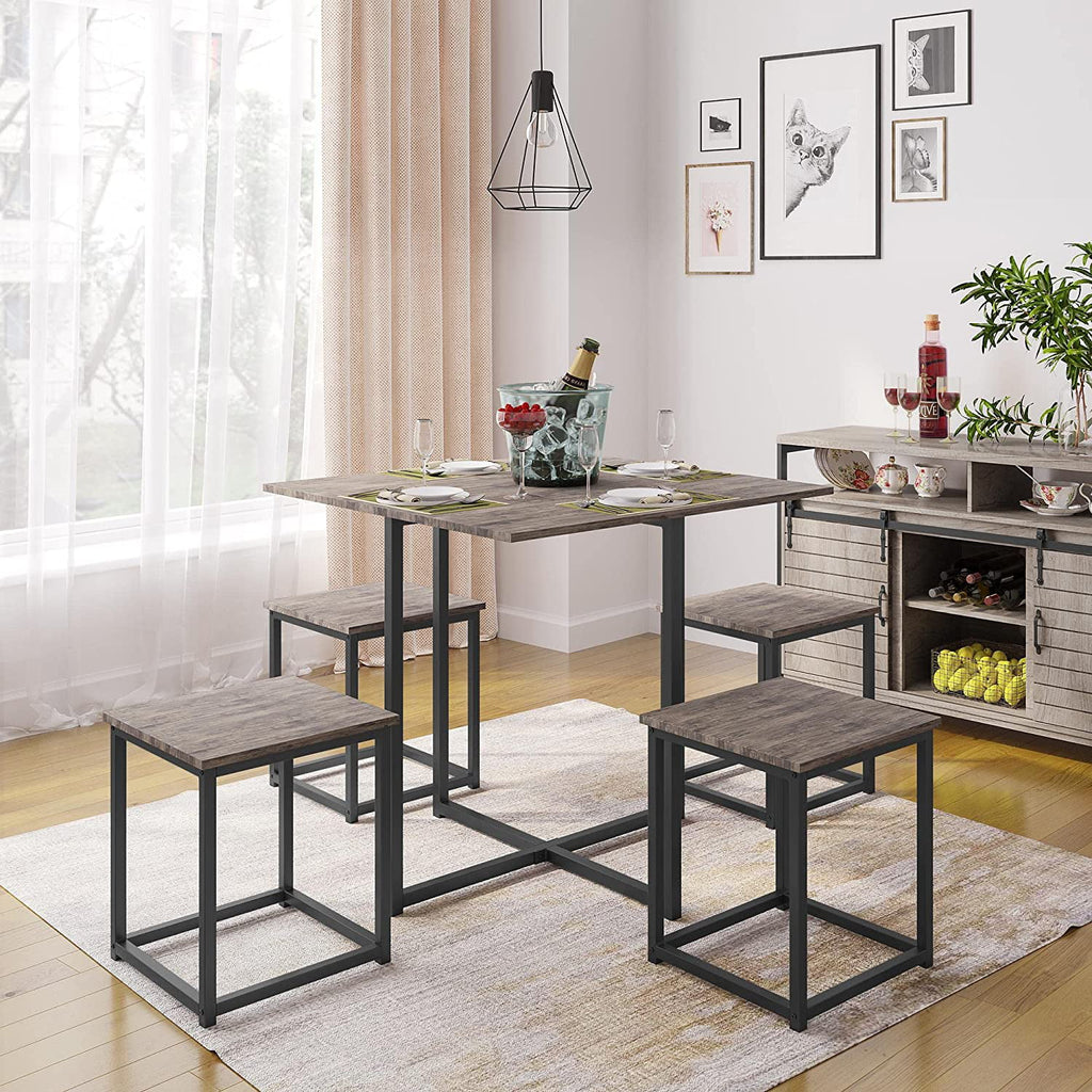 5-Piece Dining Table Set with 4 Stools G483410