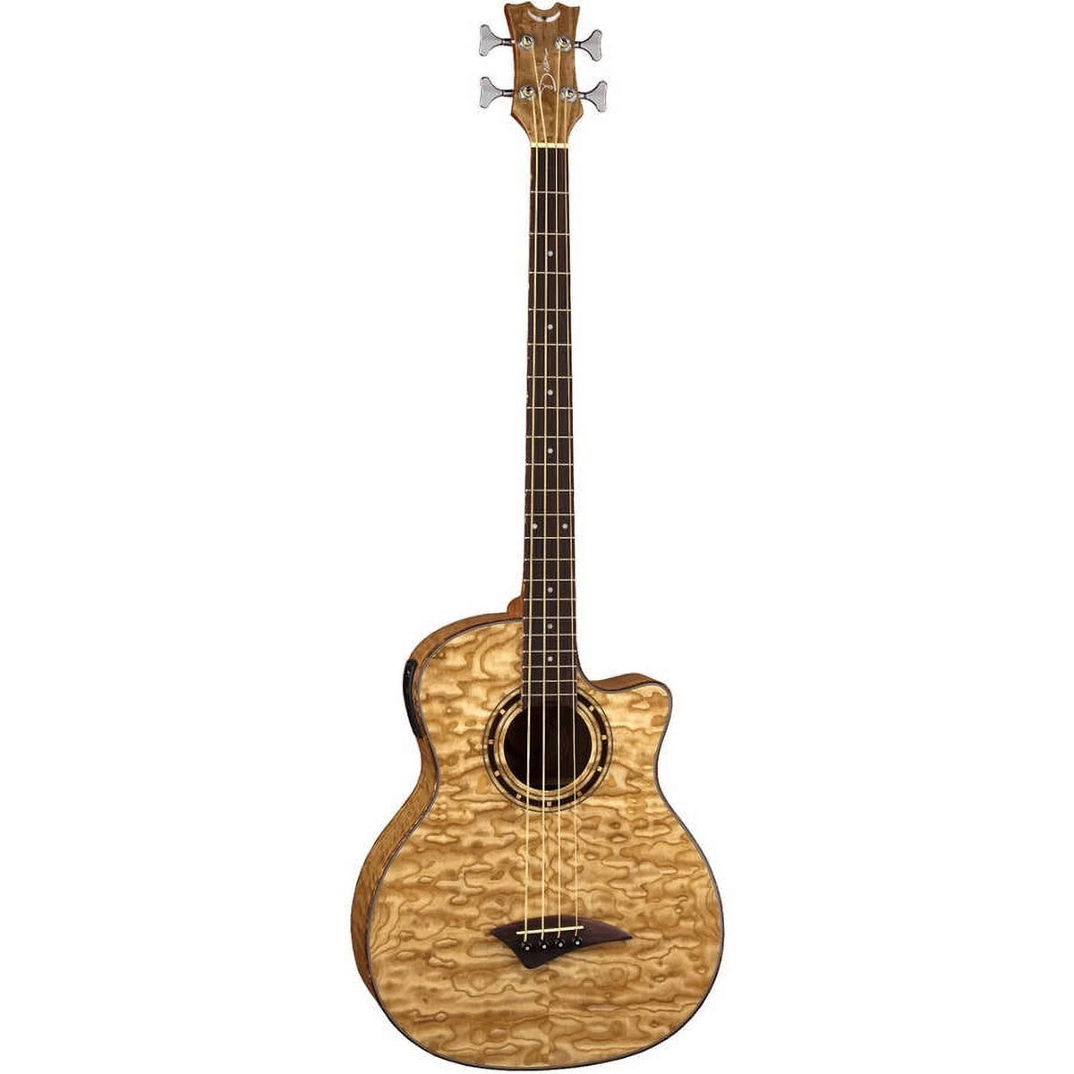 Quilt Ash Acoustic/Electric Bass Guitar A41361
