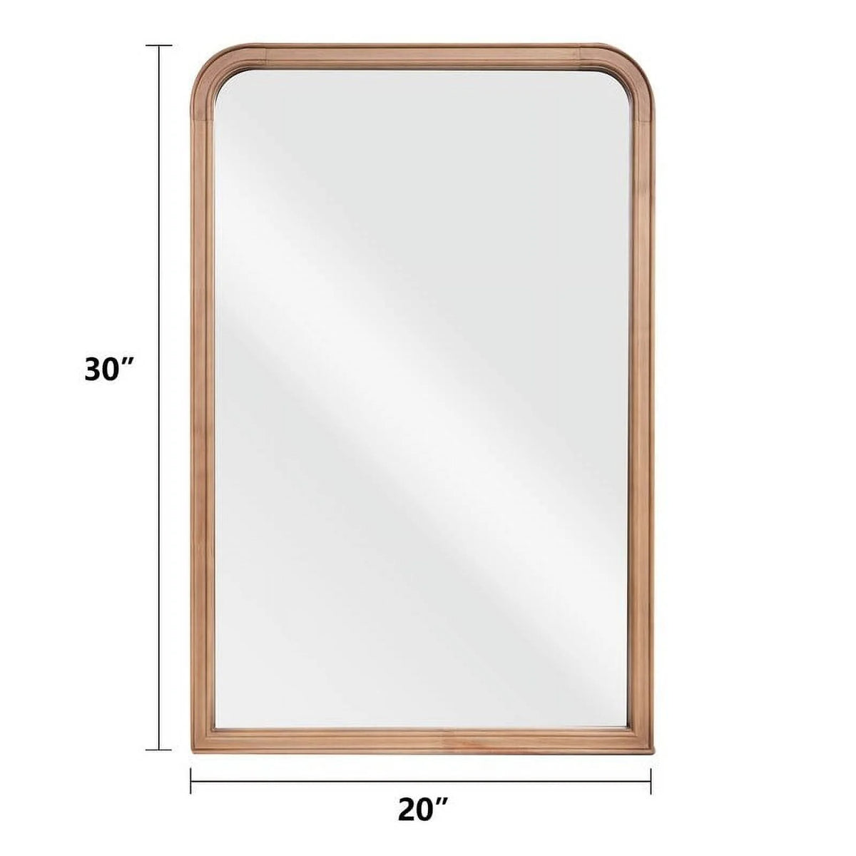24" x 36" Rounded Rectangle Decorative Wall Mirror H4065
