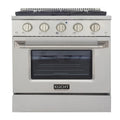 30 Propane Gas Dual Fuel Range with 4 Burners in Stainless Steel W928