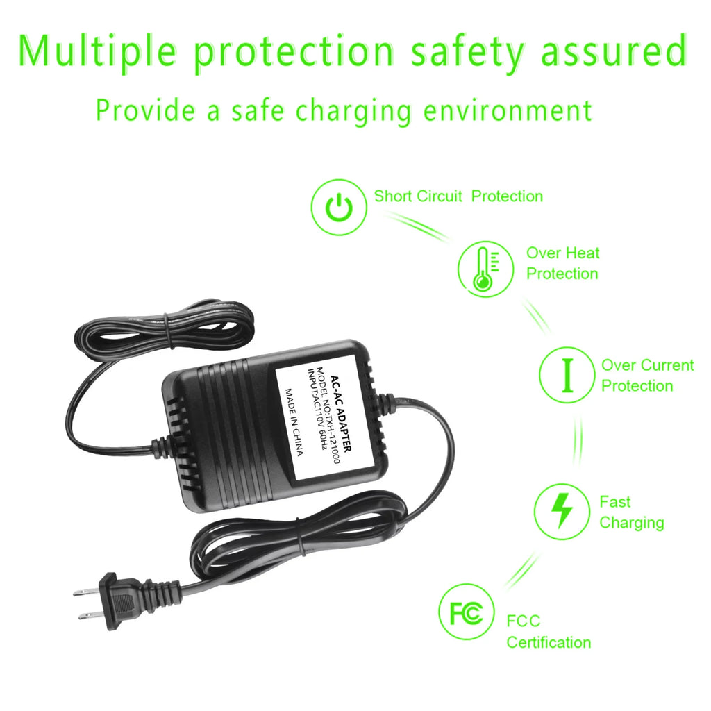 12V AC to AC Adapter Power Supply Cord Charger M586
