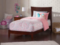 Twin Wood Bed Frame with Panel Headboard G657