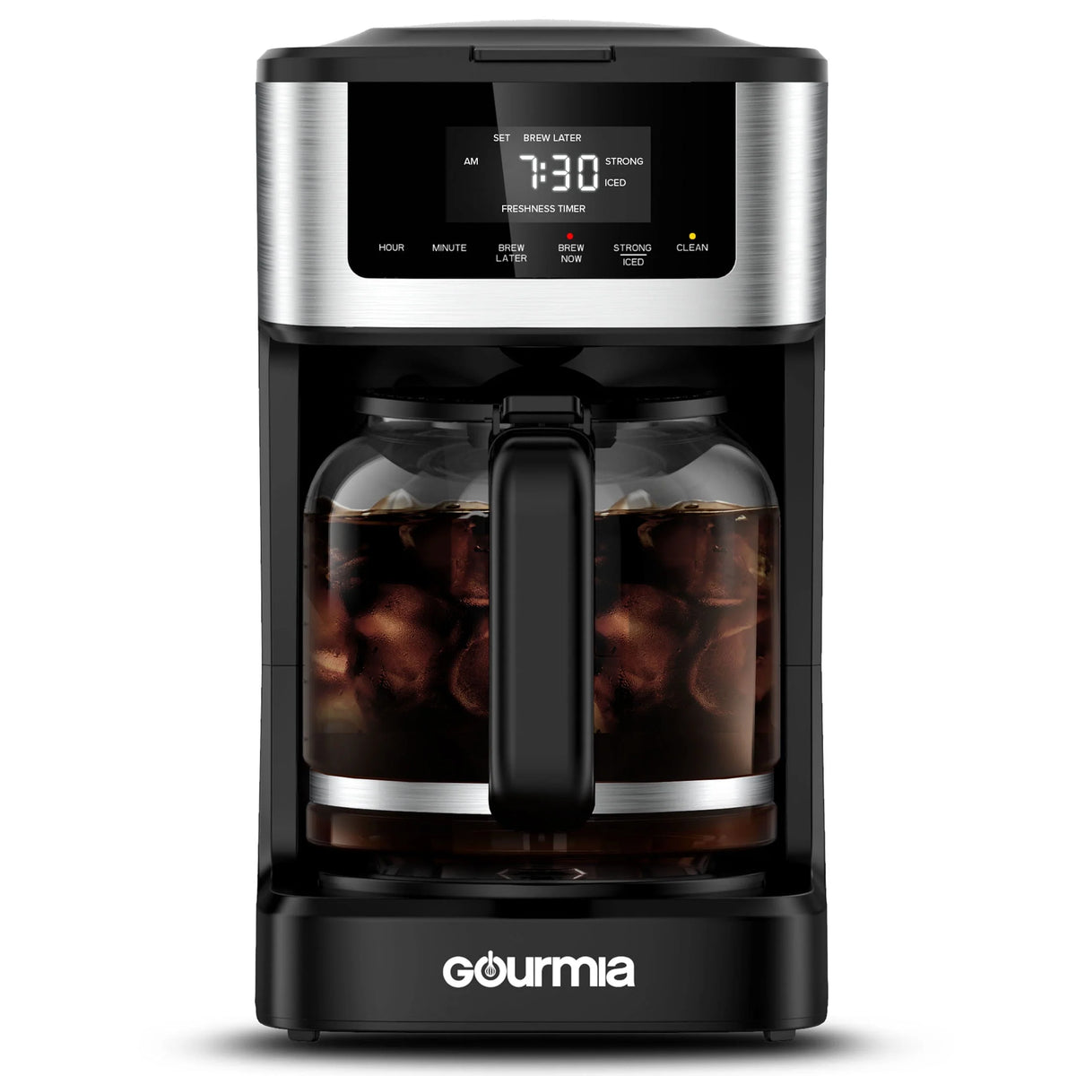 12 Cup Programmable Hot & Iced Stainless Steel Coffeemaker P8634