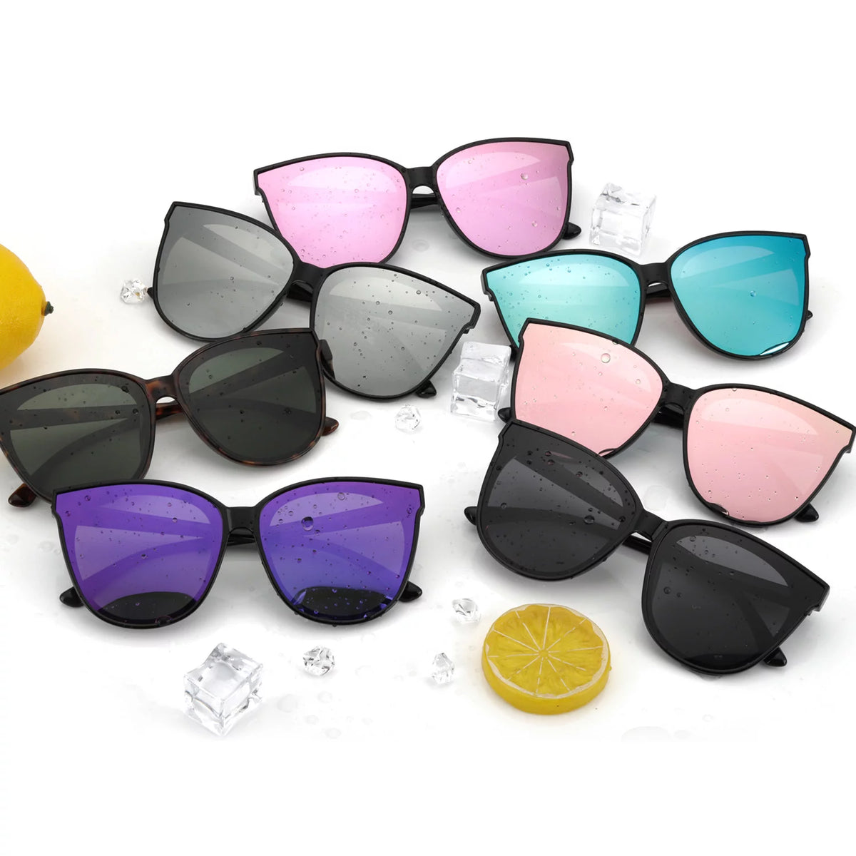 Cat Eye Sunglasses with Polarized UV400 Protection X33646