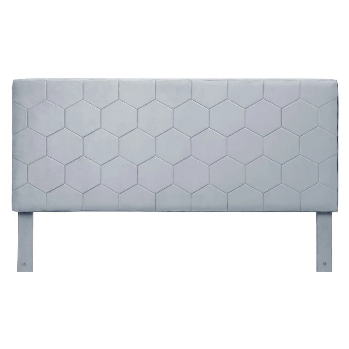 Light Gray Fabric Queen Bed with 2-Drawer M529413