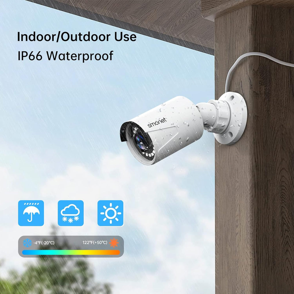 5MP PoE Security Camera System with Audio 3TB Hard Drive S916143
