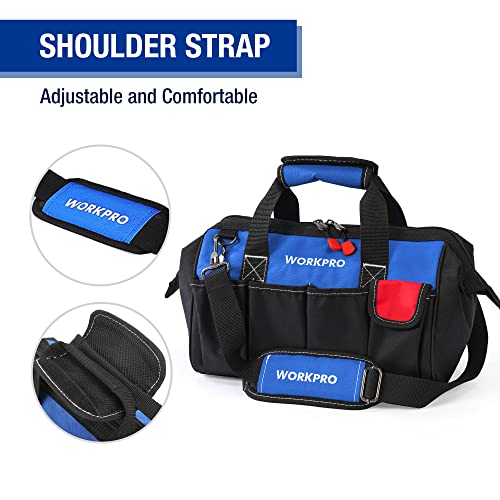 18-inch Wide Mouth Storage Tool Bag with Shoulder Strap S947661