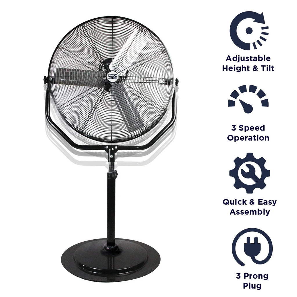 30 Industrial Pedestal Fan D1644