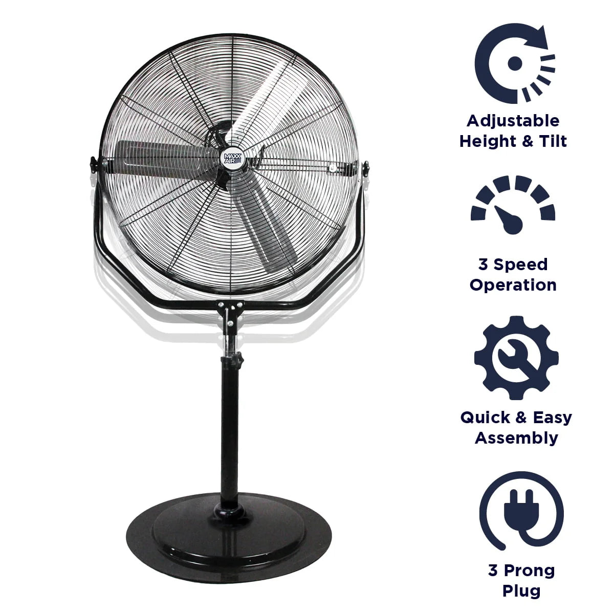 30 Industrial Pedestal Fan D1644