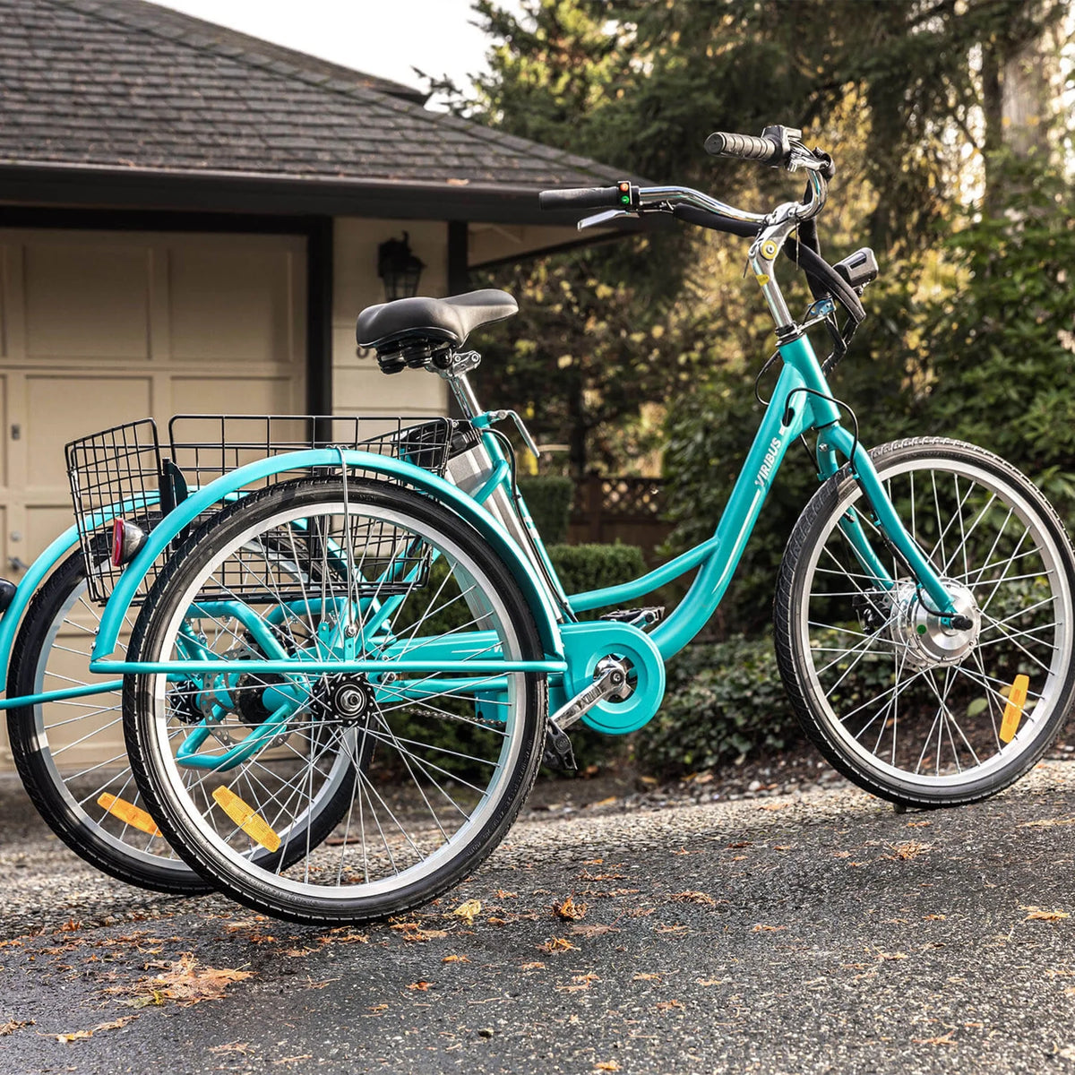 26" 350W Electric Tricycle with Basket A218429
