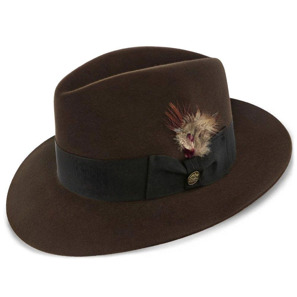 Beaver Fur Felt Fedora Hat F8598