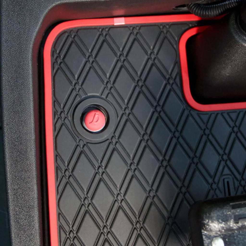 Black Golf Cart Floor Liner Mat N338
