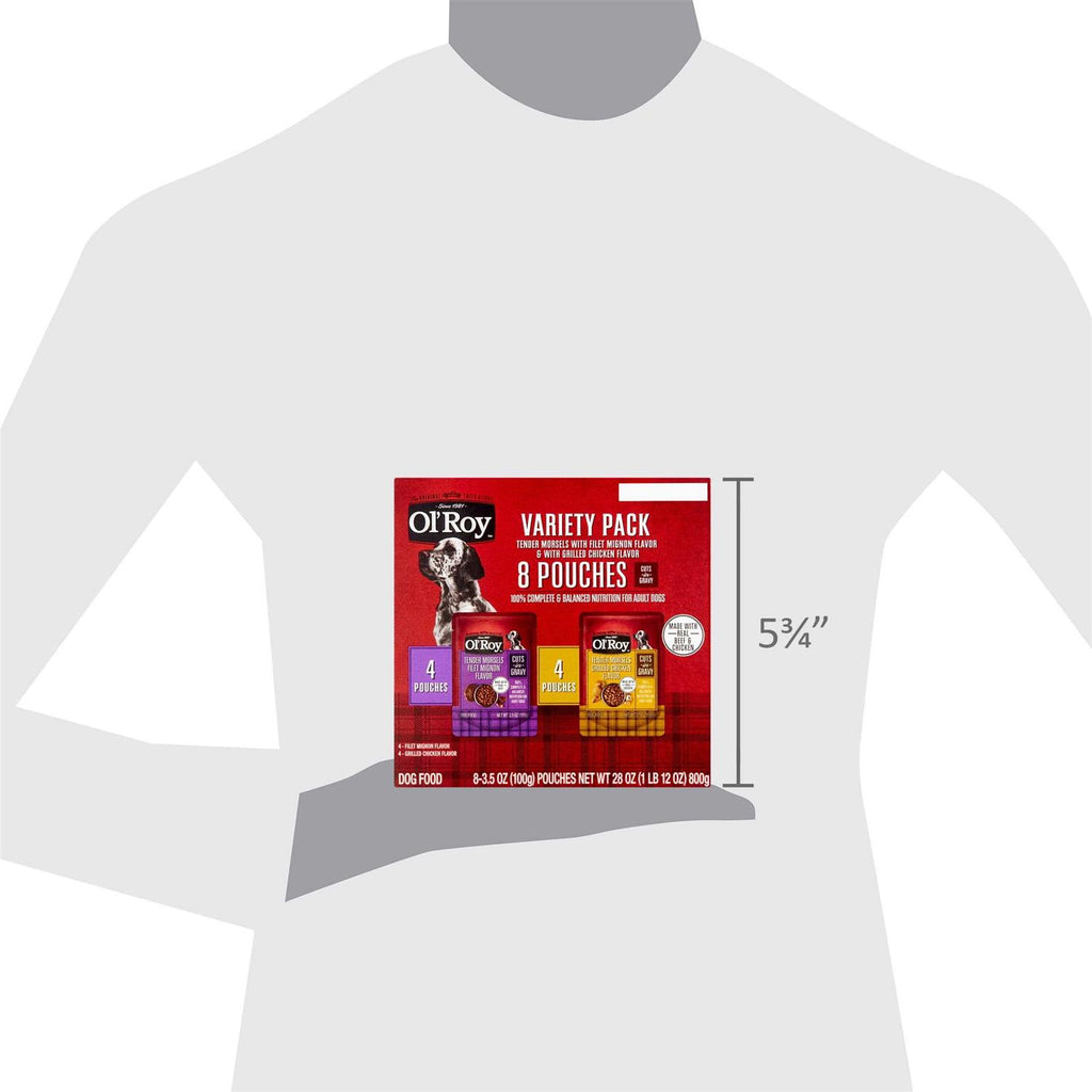 Cuts in Gravy Wet Dog Food Variety Pack O3089