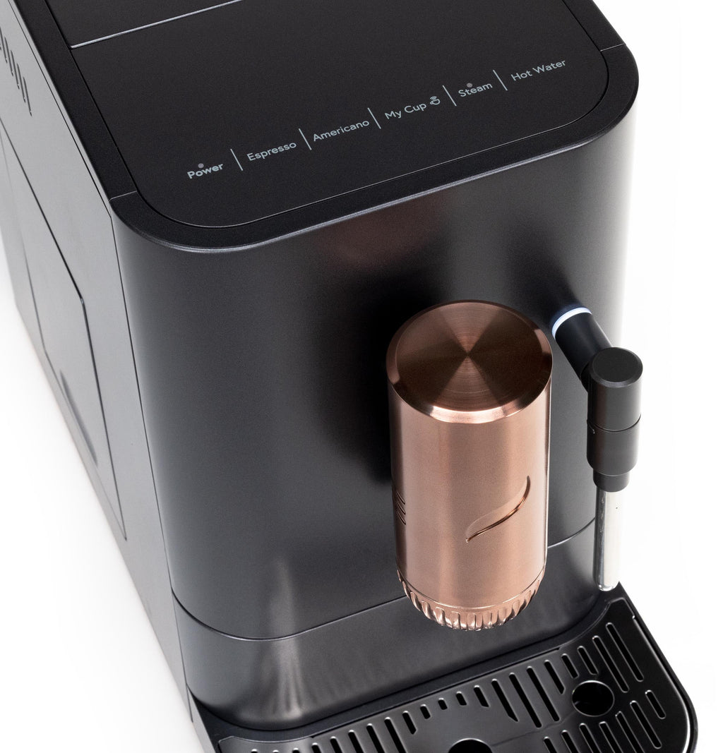 Automatic Espresso Machine with Milk Frother and Bean Grinder, Matte Black, 1.2 Liter U667