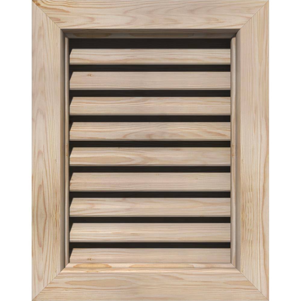 Unfinished Smooth Pine Gable Vent H261