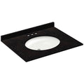 Absolute Black Granite Vanity Top 31 in x 22 in with Backsplash H49574