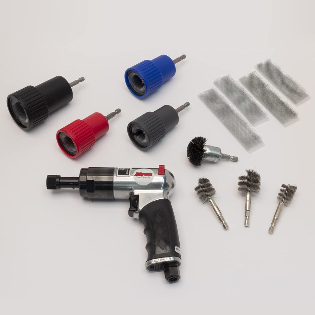 Wheel Nut & Stud Cleaning Kit with Air Tool and Brushes C807793