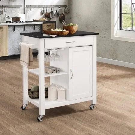 Kitchen Cart Natural & Black C2072