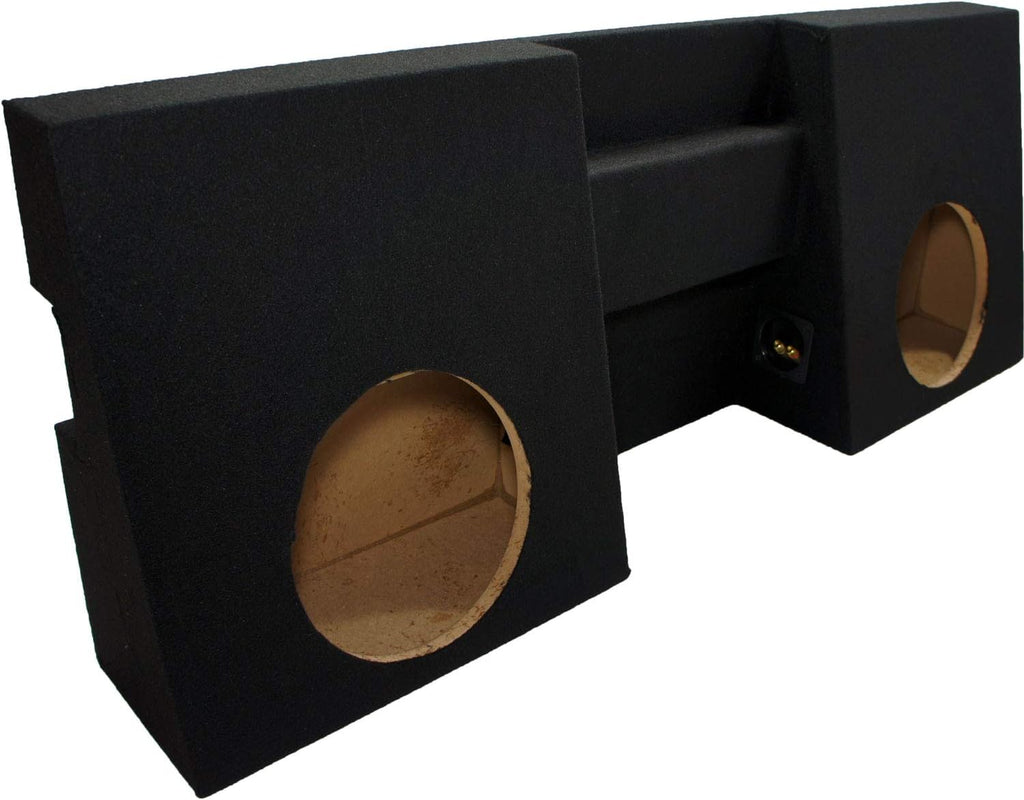 Compatible with 2005-UP Toyota Tacoma Double Cab Truck Dual 10 Sub Box Enclosure & Amp O241