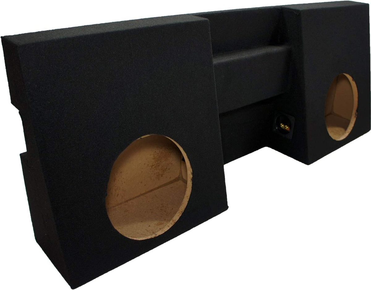 Compatible with 2005-UP Toyota Tacoma Double Cab Truck Dual 10 Sub Box Enclosure & Amp O241