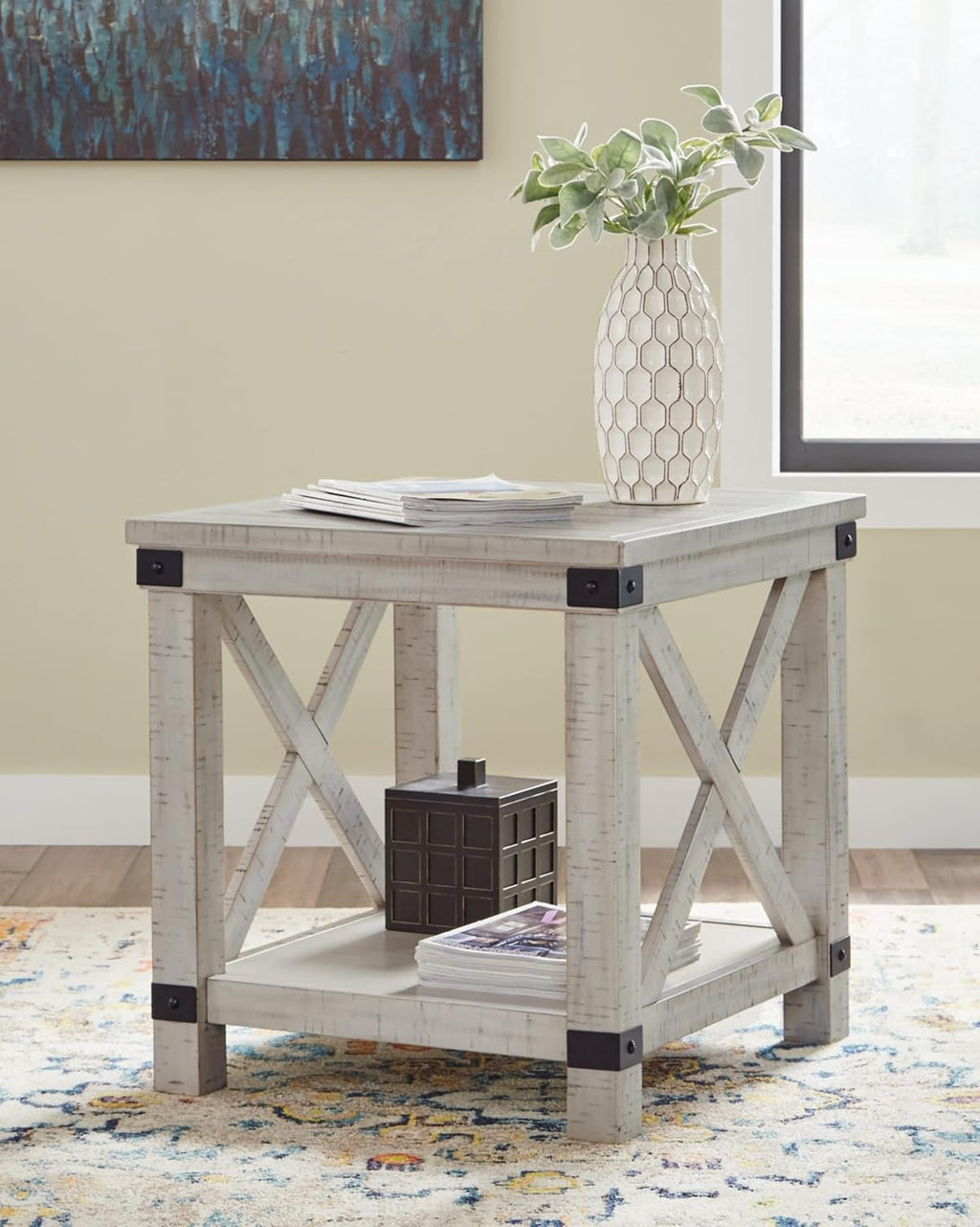 Whitewash End Table R889850