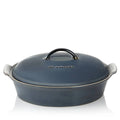 Black 4 Qt Stoneware Oval Casserole G987904