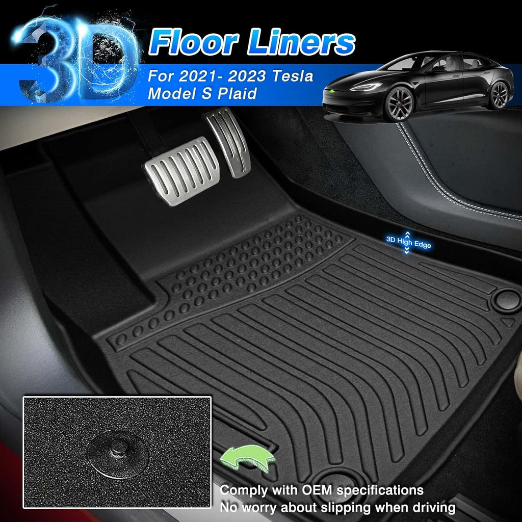 All Weather Floor Liners 1st and 2nd Row Carpet Protection Mat Set O271998