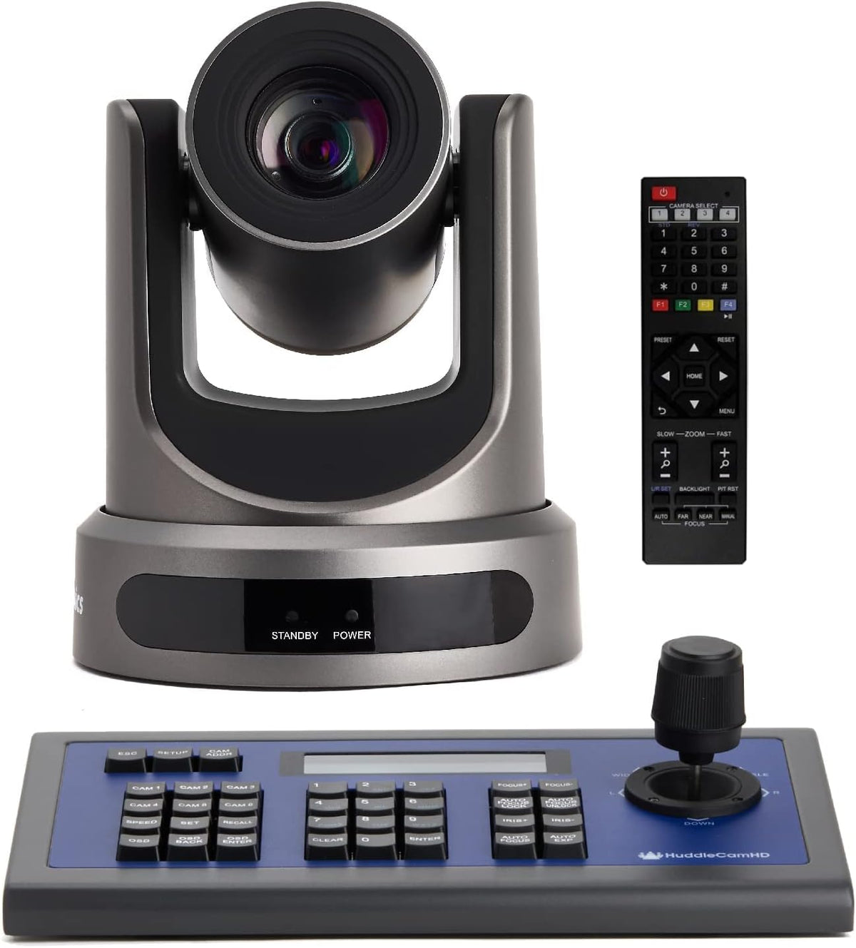 Grey SDI Live Streaming Broadcast Camera and Serial PTZ Joystick H1508