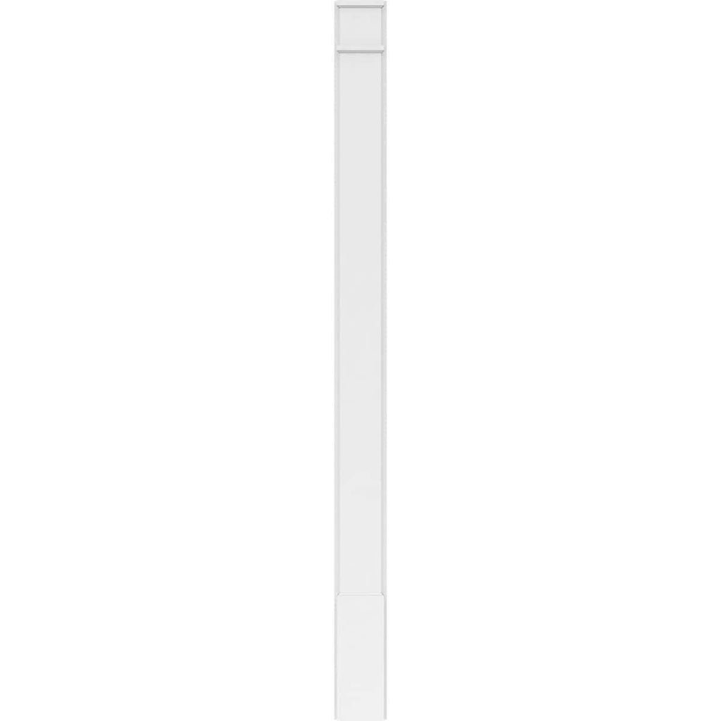 Plain PVC Pilaster with Decorative Capital & Base (Pair) R643